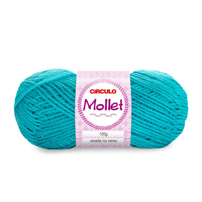 Círculo Mollet, Acrylic Yarn Skeins, Craft Yarn for Knitting and Crochet, 500 Tex, 200 Meters, 1 Roll,    5-Pack