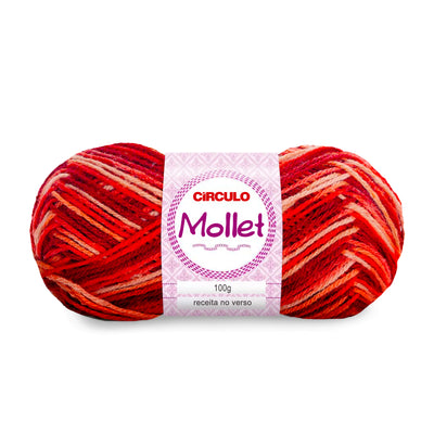 Círculo Mollet, Acrylic Yarn Skeins, Craft Yarn for Knitting and Crochet, 500 Tex, 200 Meters, 1 Roll,    5-Pack