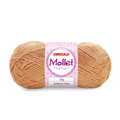 Círculo Mollet, Acrylic Yarn Skeins, Craft Yarn for Knitting and Crochet, 500 Tex, 200 Meters, 1 Roll