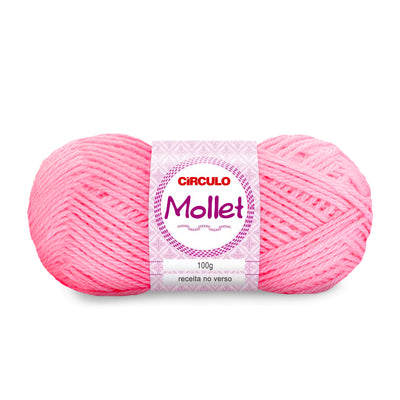 Círculo Mollet, Acrylic Yarn Skeins, Craft Yarn for Knitting and Crochet, 500 Tex, 200 Meters, 1 Roll,    5-Pack