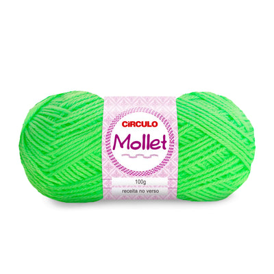 Círculo Mollet, Acrylic Yarn Skeins, Craft Yarn for Knitting and Crochet, 500 Tex, 200 Meters, 1 Roll