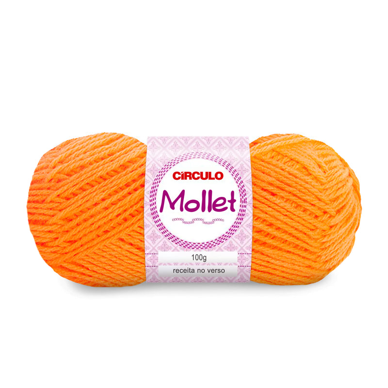 Círculo Mollet, Acrylic Yarn Skeins, Craft Yarn for Knitting and Crochet, 500 Tex, 200 Meters, 1 Roll,    5-Pack