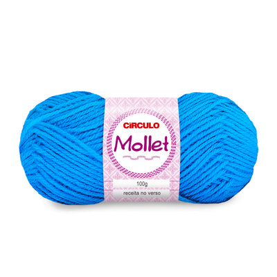 Círculo Mollet, Acrylic Yarn Skeins, Craft Yarn for Knitting and Crochet, 500 Tex, 200 Meters, 1 Roll,    5-Pack