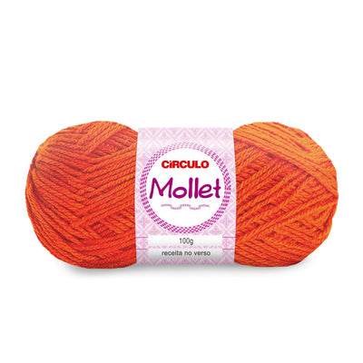 Círculo Mollet, Acrylic Yarn Skeins, Craft Yarn for Knitting and Crochet, 500 Tex, 200 Meters, 1 Roll,    5-Pack