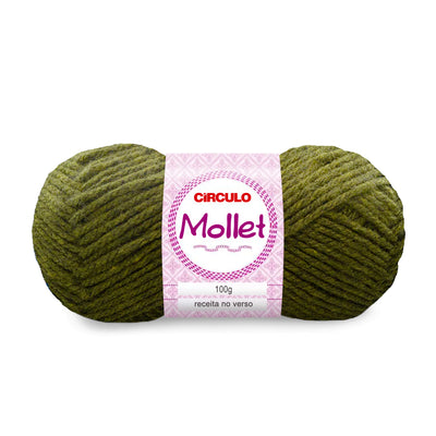 Círculo Mollet, Acrylic Yarn Skeins, Craft Yarn for Knitting and Crochet, 500 Tex, 200 Meters, 1 Roll,    5-Pack