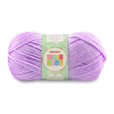 Círculo Mais Bebê, Acrylic Yarn Skeins, Craft Yarn for Knitting and Crochet, 200 Tex, 500 Meters, 100 grams, 1 Roll,    5-Pack