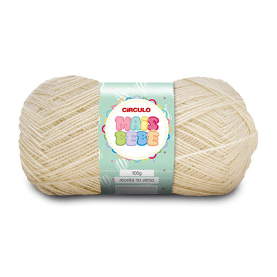 Círculo Mais Bebê, Acrylic Yarn Skeins, Craft Yarn for Knitting and Crochet, 200 Tex, 500 Meters, 100 grams, 1 Roll,    5-Pack