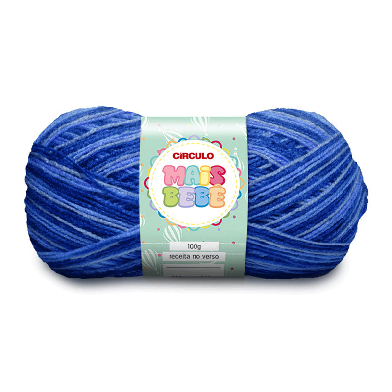 Círculo Mais Bebê, Acrylic Yarn Skeins, Craft Yarn for Knitting and Crochet, 200 Tex, 500 Meters, 100 grams, 1 Roll