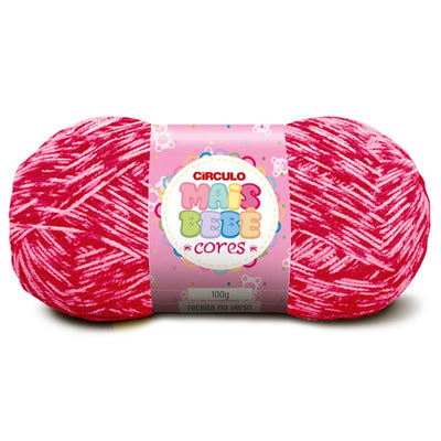 Círculo Mais Bebê Cores, Acrylic Yarn Skeins for Knitting & Crochet, 200 Tex, 500 Meters, 100 grams, 1 Roll,    5-Pack