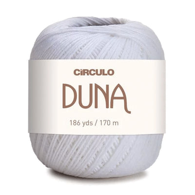 Círculo Duna, 100% Mercerized Cotton, 100g, 590 Tex, 170 Meters, Plain Colors & Multicolors,     6-Pack