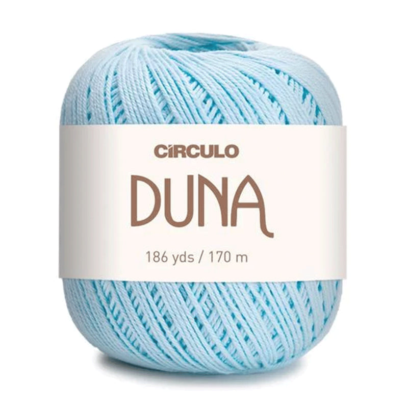 Círculo Duna, 100% Mercerized Cotton, 100g, 590 Tex, 170 Meters, Plain Colors & Multicolors,     6-Pack