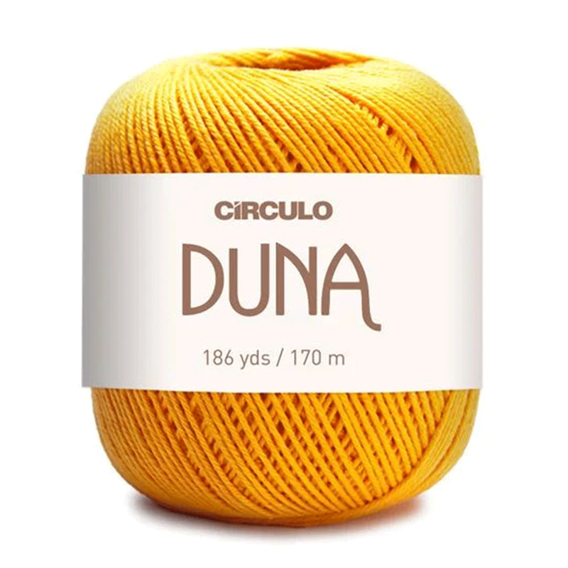 Círculo Duna, 100% Mercerized Cotton, 100g, 590 Tex, 170 Meters, Plain Colors & Multicolors,     6-Pack