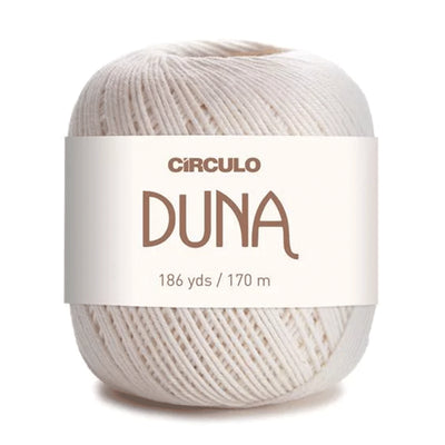 Círculo Duna, 100% Mercerized Cotton, 100g, 590 Tex, 170 Meters, Plain Colors & Multicolors,     6-Pack