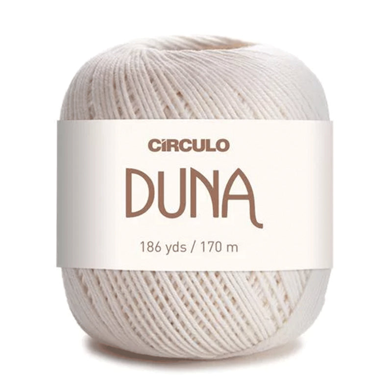 Círculo Duna, 100% Mercerized Cotton, 100g, 590 Tex, 170 Meters, Plain Colors & Multicolors,     6-Pack