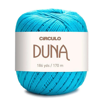 Círculo Duna, 100% Mercerized Cotton, 100g, 590 Tex, 170 Meters, Plain Colors & Multicolors,     6-Pack