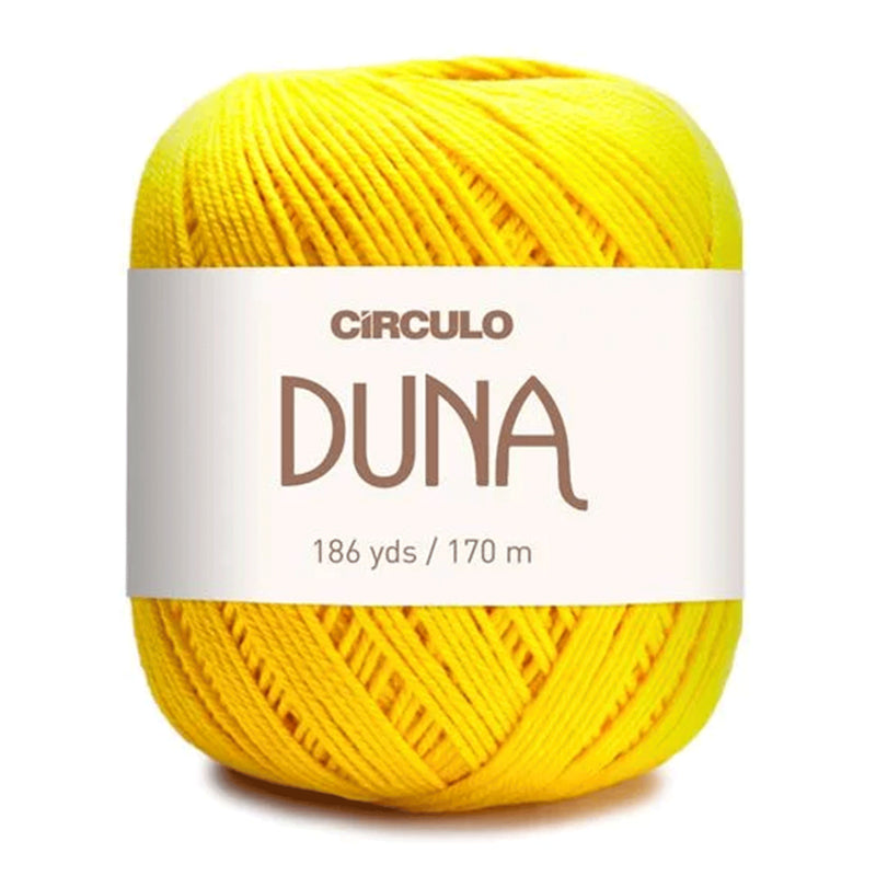 Círculo Duna, 100% Mercerized Cotton, 100g, 590 Tex, 170 Meters, Plain Colors & Multicolors, 1 Roll