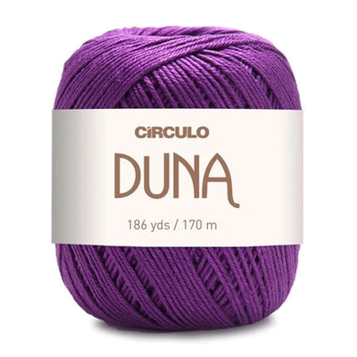 Círculo Duna, 100% Mercerized Cotton, 100g, 590 Tex, 170 Meters, Plain Colors & Multicolors,     6-Pack