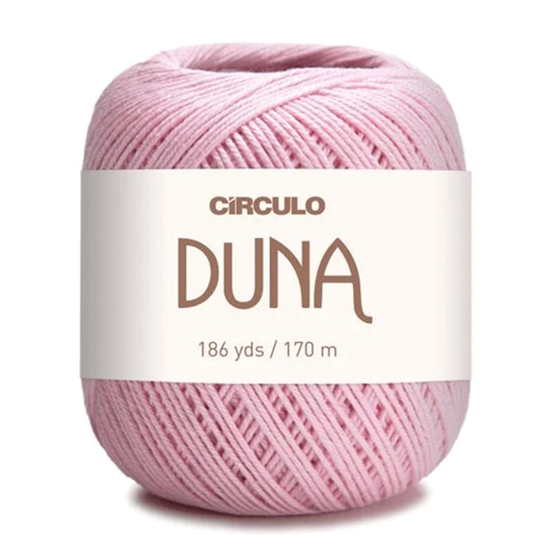 Círculo Duna, 100% Mercerized Cotton, 100g, 590 Tex, 170 Meters, Plain Colors & Multicolors,     6-Pack