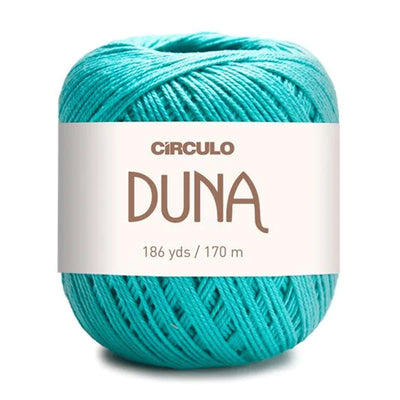 Círculo Duna, 100% Mercerized Cotton, 100g, 590 Tex, 170 Meters, Plain Colors & Multicolors,     6-Pack