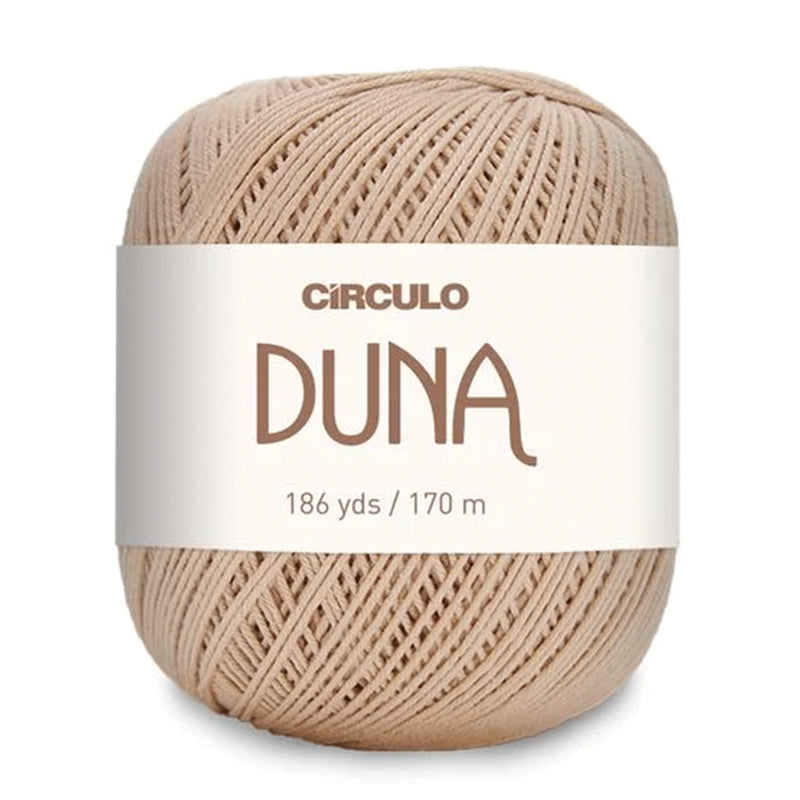 Círculo Duna, 100% Mercerized Cotton, 100g, 590 Tex, 170 Meters, Plain Colors & Multicolors,     6-Pack