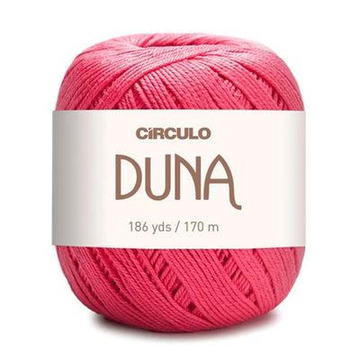 Círculo Duna, 100% Mercerized Cotton, 100g, 590 Tex, 170 Meters, Plain Colors & Multicolors,     6-Pack