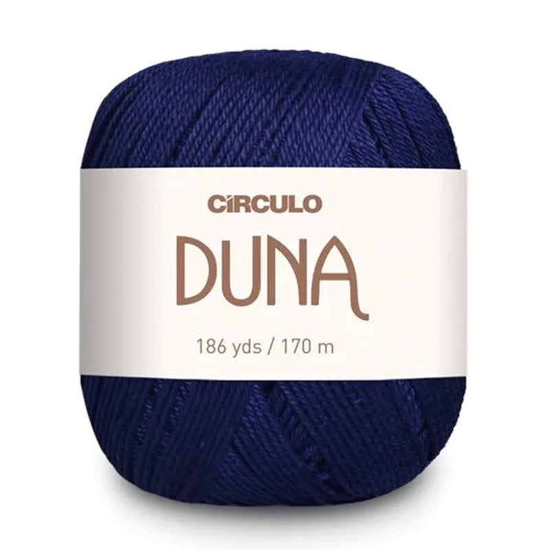 Círculo Duna, 100% Mercerized Cotton, 100g, 590 Tex, 170 Meters, Plain Colors & Multicolors,     6-Pack