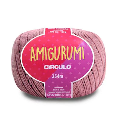 Círculo Amigurumi, 100% Mercerized Cotton, 125g, 492 Tex, 254 Meters, 1 Roll, 6-Pack