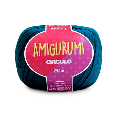 Círculo Amigurumi, 100% Mercerized Cotton, 125g, 492 Tex, 254 Meters, 1 Roll, 6-Pack