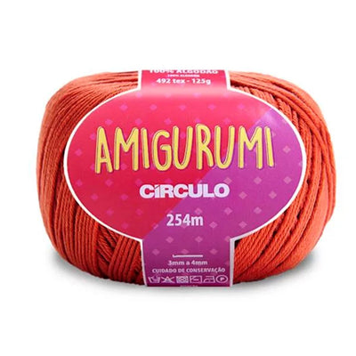 Círculo Amigurumi, 100% Mercerized Cotton, 125g, 492 Tex, 254 Meters, 1 Roll, 6-Pack