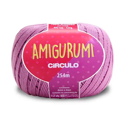 Círculo Amigurumi, 100% Mercerized Cotton, 125g, 492 Tex, 254 Meters, 1 Roll, 6-Pack