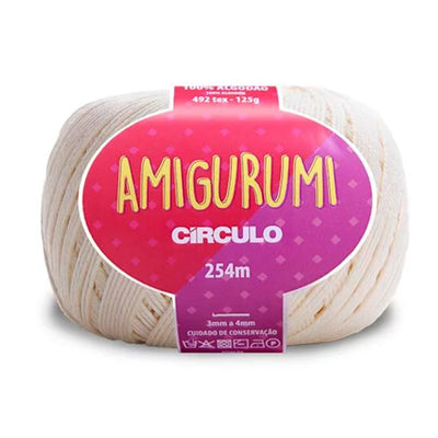 Círculo Amigurumi, 100% Mercerized Cotton, 125g, 492 Tex, 254 Meters, 1 Roll, 6-Pack