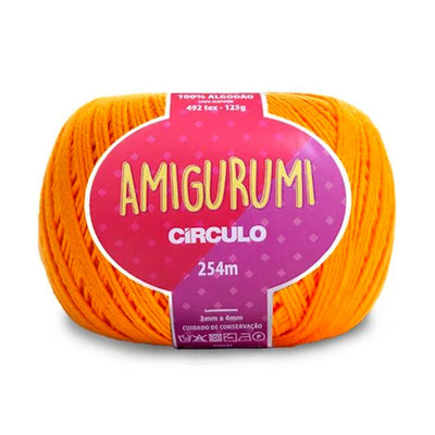 Círculo Amigurumi, 100% Mercerized Cotton, 125g, 492 Tex, 254 Meters, 1 Roll