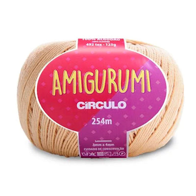 Círculo Amigurumi, 100% Mercerized Cotton, 125g, 492 Tex, 254 Meters, 1 Roll, 6-Pack