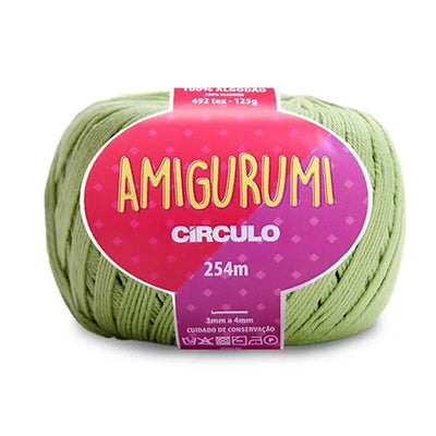 Círculo Amigurumi, 100% Mercerized Cotton, 125g, 492 Tex, 254 Meters, 1 Roll, 6-Pack