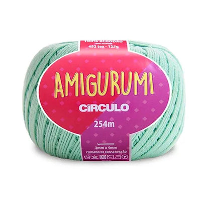 Círculo Amigurumi, 100% Mercerized Cotton, 125g, 492 Tex, 254 Meters, 1 Roll, 6-Pack