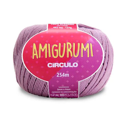 Círculo Amigurumi, 100% Mercerized Cotton, 125g, 492 Tex, 254 Meters, 1 Roll, 6-Pack