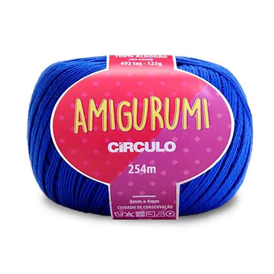 Círculo Amigurumi, 100% Mercerized Cotton, 125g, 492 Tex, 254 Meters, 1 Roll, 6-Pack