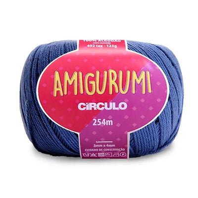 Círculo Amigurumi, 100% Mercerized Cotton, 125g, 492 Tex, 254 Meters, 1 Roll, 6-Pack