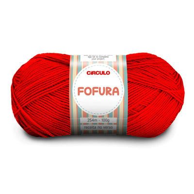 Círculo Fofura, 100% Acrylics Yarn, 100g, 394 Tex, 254 Meters, 1 Roll