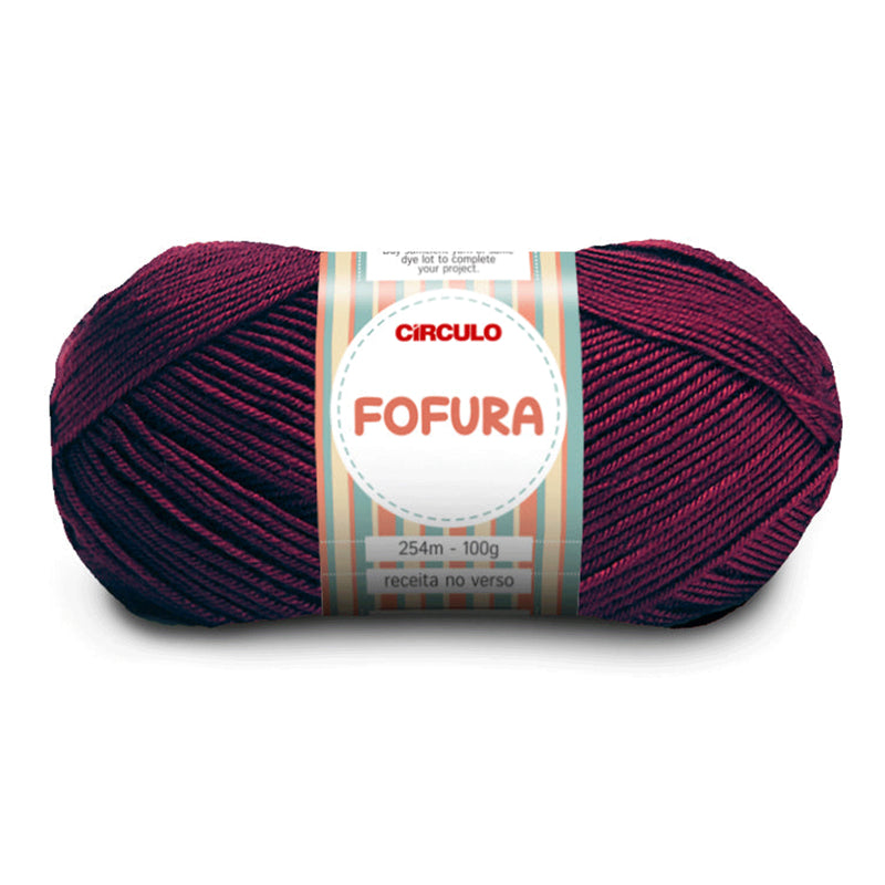 Círculo Fofura, 100% Acrylics Yarn, 100g, 394 Tex, 254 Meters, 1 Roll