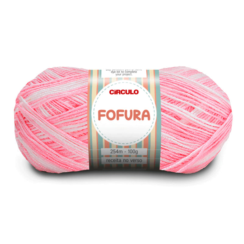 Círculo Fofura, 100% Acrylics Yarn, 100g, 394 Tex, 254 Meters, 1 Roll