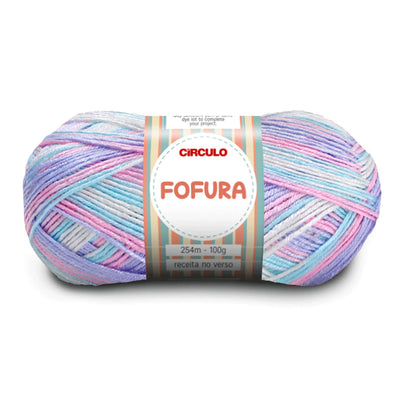 Círculo Fofura, 100% Acrylics Yarn, 100g, 394 Tex, 254 Meters, 1 Roll,    5-Pack