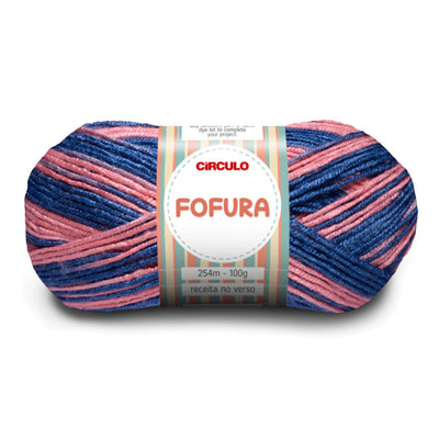 Círculo Fofura, 100% Acrylics Yarn, 100g, 394 Tex, 254 Meters, 1 Roll,    5-Pack