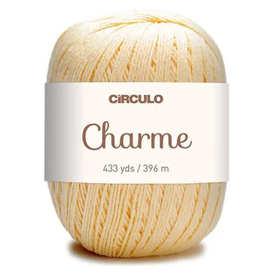 Círculo Charme, 100% Mercerized Cotton, 150g, 378 Tex, 396 Meters, 1 Roll