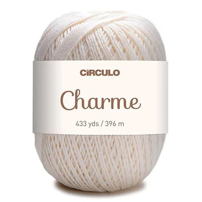 Círculo Charme, 100% Mercerized Cotton, 150g, 378 Tex, 396 Meters, 1 Roll