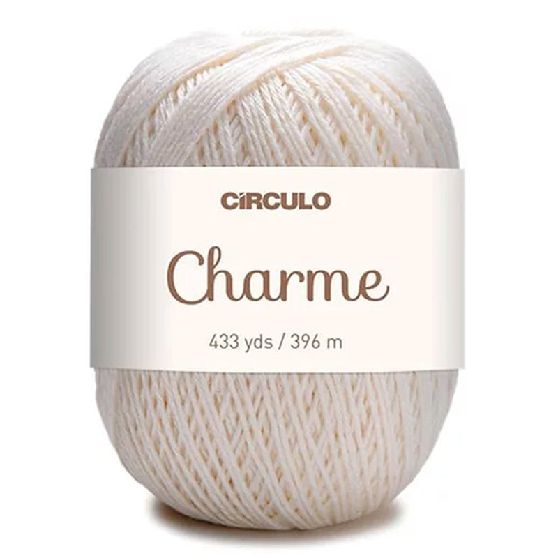 Círculo Charme, 100% Mercerized Cotton, 150g, 378 Tex, 396 Meters, 1 Roll,    6-Pack