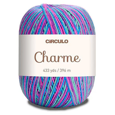 Círculo Charme, 100% Mercerized Cotton, 150g, 378 Tex, 396 Meters, 1 Roll,    6-Pack