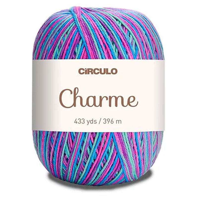 Círculo Charme, 100% Mercerized Cotton, 150g, 378 Tex, 396 Meters, 1 Roll