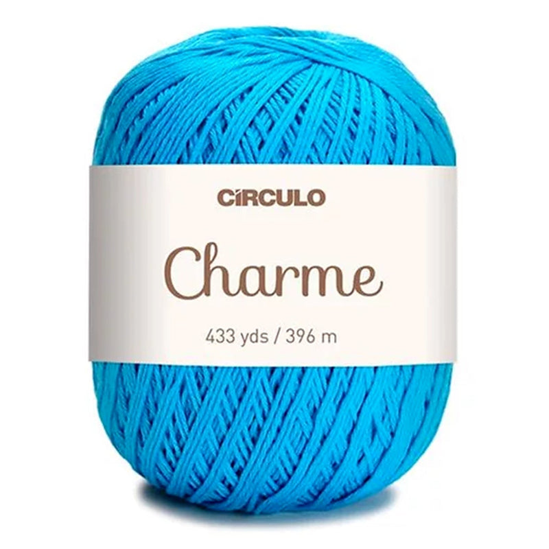 Círculo Charme, 100% Mercerized Cotton, 150g, 378 Tex, 396 Meters, 1 Roll,    6-Pack