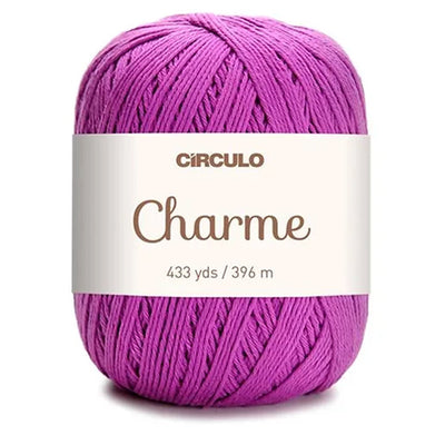 Círculo Charme, 100% Mercerized Cotton, 150g, 378 Tex, 396 Meters, 1 Roll,    6-Pack